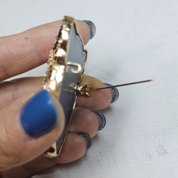 Crystal Tiger‎ Head New! Gold/black rhinestones Brouch. Bling. Mob wife. … - Picture 6 of 13